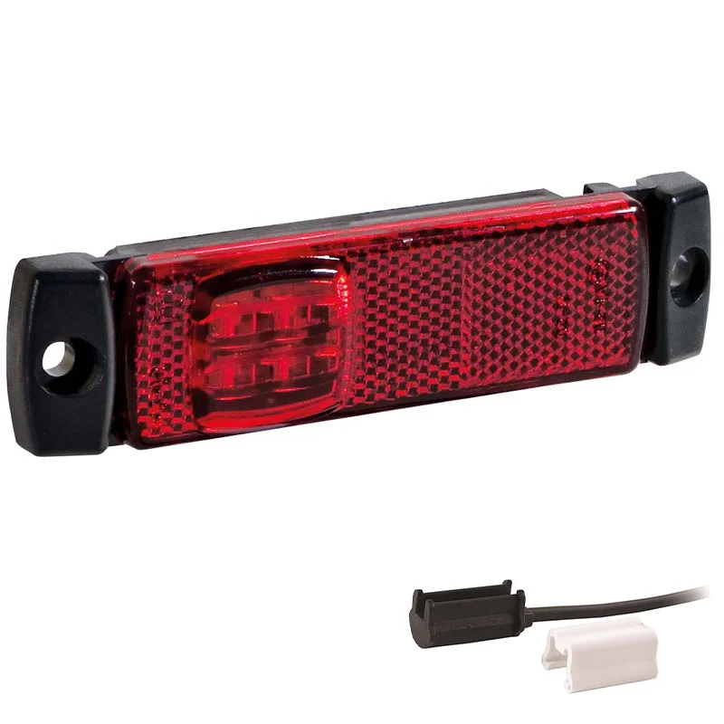 LED markeringslicht rood | 12-24v | 1