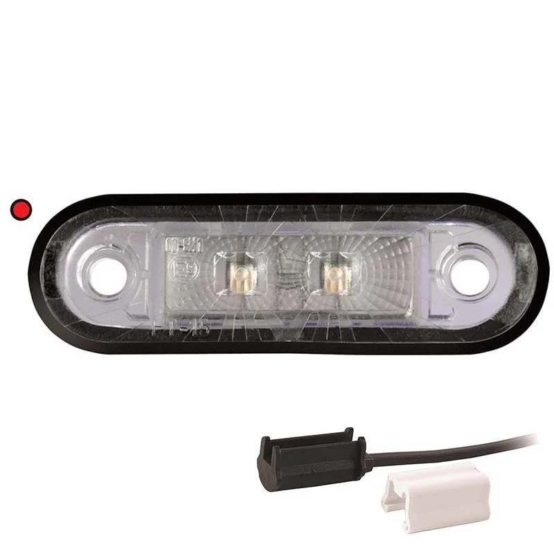 LED markeringslicht rood | 12-24v | 1