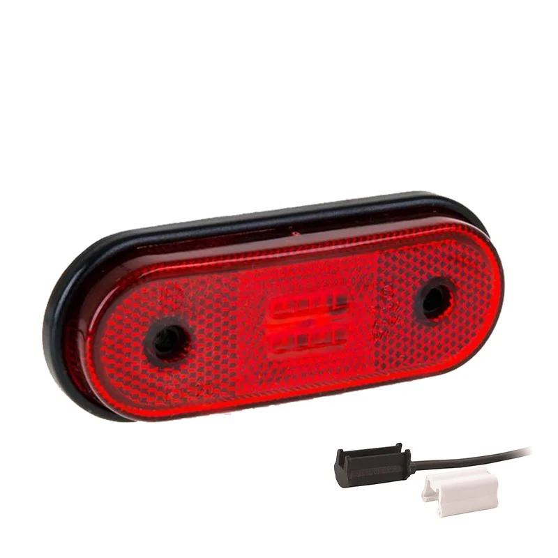 LED markeringslicht rood | 12-24v | 1