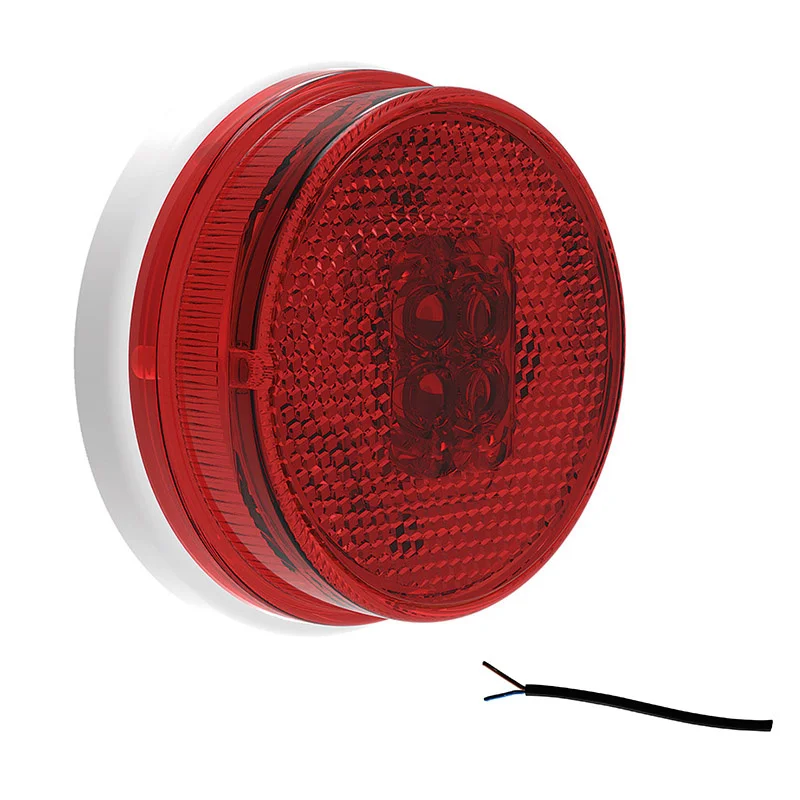 LED markeringslicht rood | 12-24v | 50cm. kabel | MV-1300R-MV-1300R