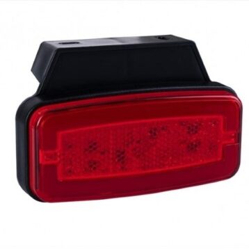 LED markeringslicht rood met beugel | 12-24v | 50cm. kabel | MV-4950R-MV-4950R