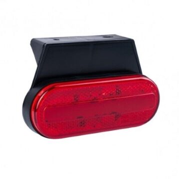 LED markeringslicht rood met beugel | 12-24v | 50cm. kabel | MV-5050R-MV-5050R