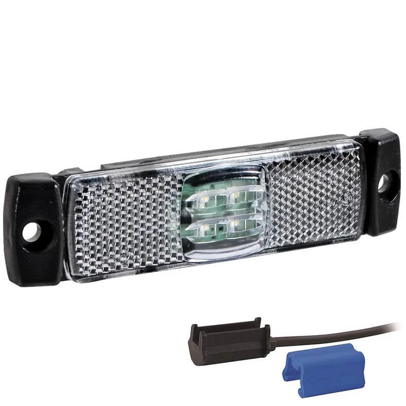 LED markeringslicht wit | 12-24v | 0