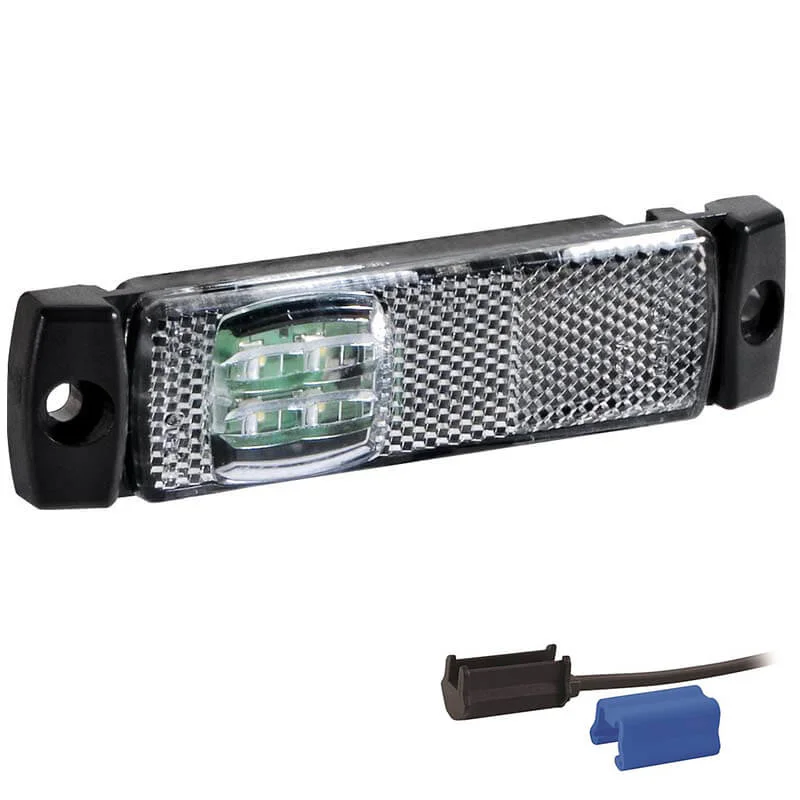 LED markeringslicht wit | 12-24v | 0