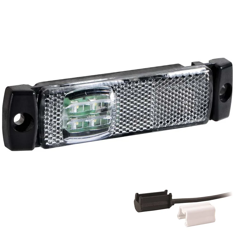 LED markeringslicht wit | 12-24v | 1