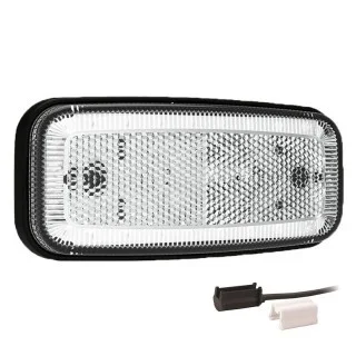 LED markeringslicht wit | 12-24v | 1