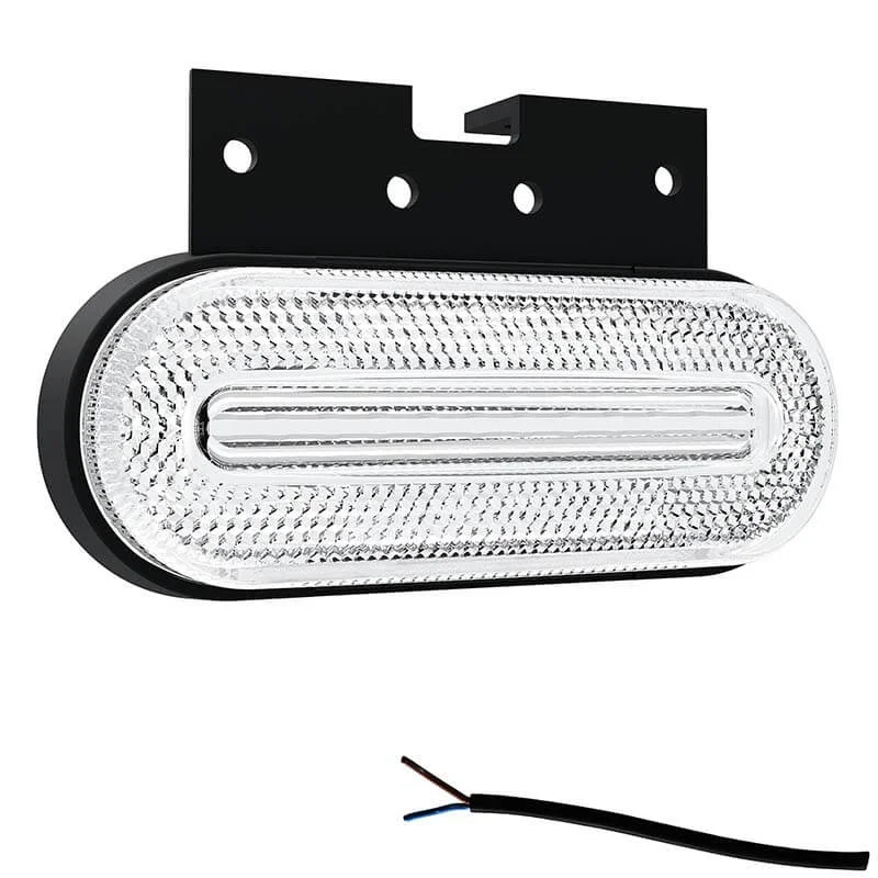 LED markeringslicht wit | 12-24v | 50cm. kabel | M10MV-750W-M10MV-750W