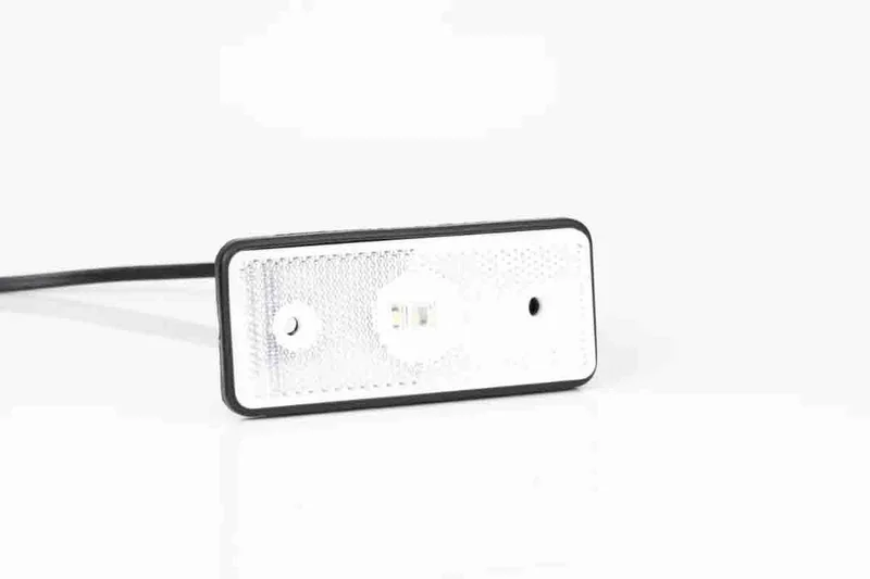 LED markeringslicht wit | 12-24v | 50cm. kabel met 1