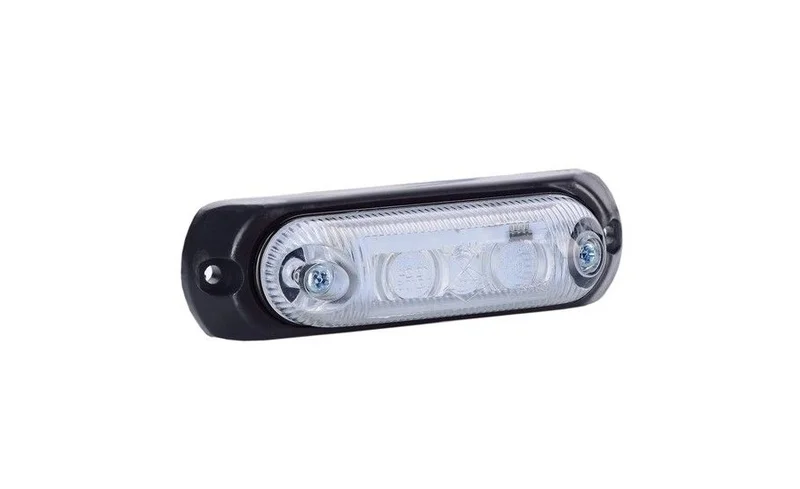 LED markeringslicht wit met beugel | 12-24v | 50cm. kabel | MV-4090W-MV-4090W-2