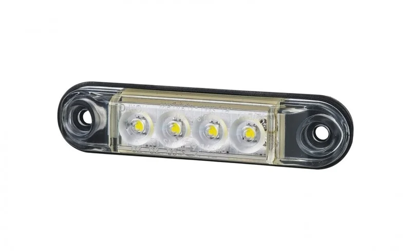 LED markeringslicht wit met beugel | 12-24v | 50cm. kabel | MV-4400W-MV-4400W-3