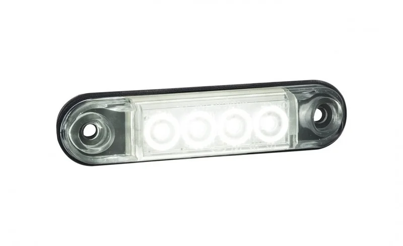 LED markeringslicht wit met beugel | 12-24v | 50cm. kabel | MV-4400W-MV-4400W