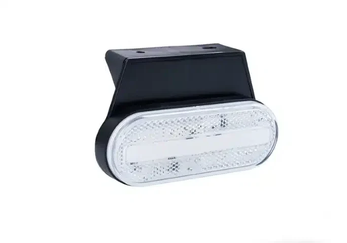 LED markeringslicht wit met beugel | 12-24v | 50cm. kabel | MV-5050W-MV-5050W