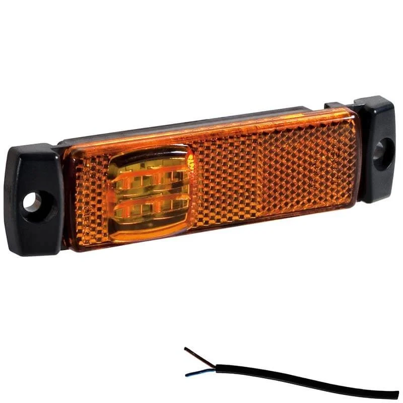 LED markeringsverlichting amber | 12-24v | 50cm. kabel | M10MV-190A-M10MV-190A-2