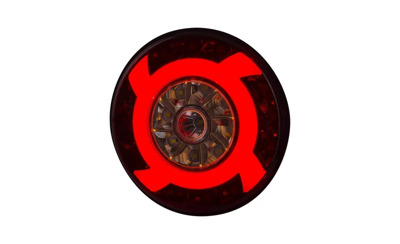 LED mistlicht met achteruitrijlicht | 120mm. opbouw | 12-24v | 1