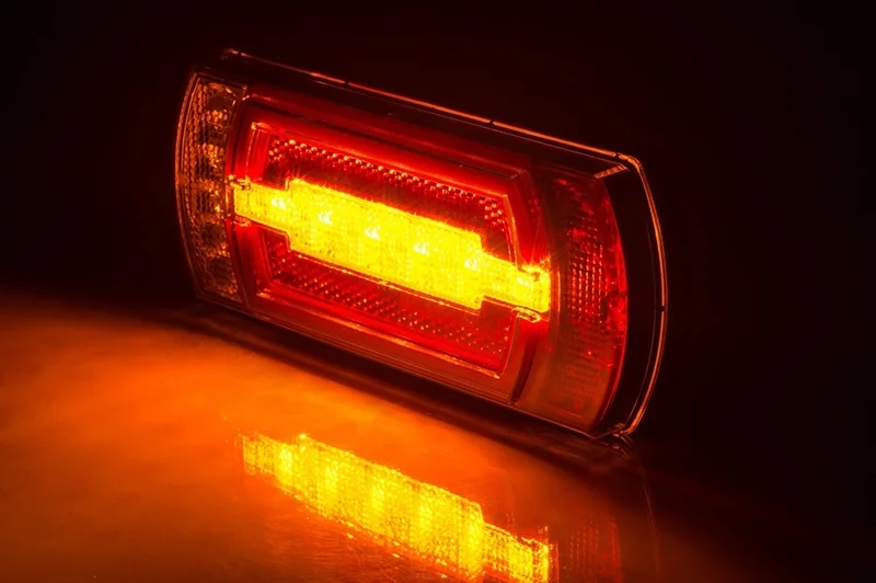 LED neon achterlicht incl. achteruitrijlicht 12v 1m. Kabel horizontaal+verticaal Montage