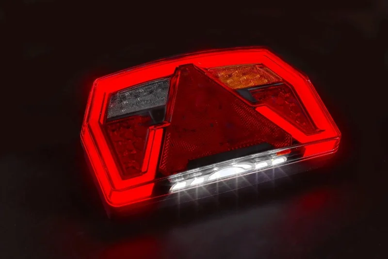 LED neon achterlicht rechts + kenteken 12-24v - 6-PIN's-VC-4672B6-3