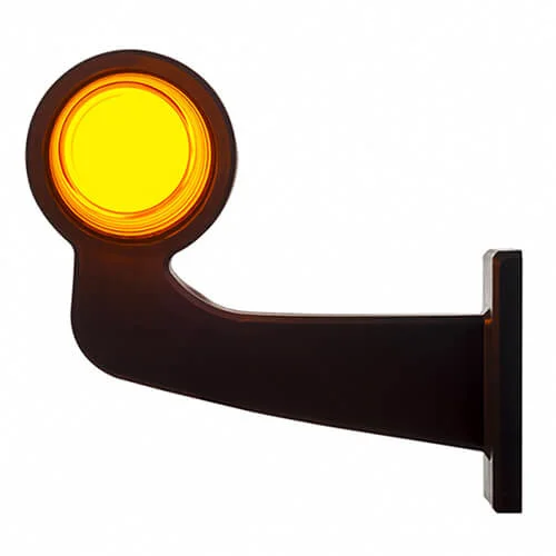 LED pendellamp amber | haakse steel | matte lens | 12-24v | MB-1023A-MB-1023A-3