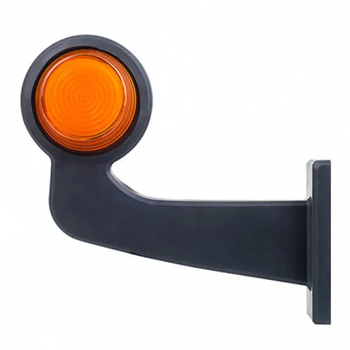 LED pendellamp amber | haakse steel | matte lens | 12-24v | MB-1023A-MB-1023A-4