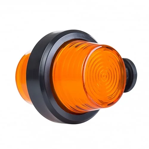 LED pendellamp amber | korte steel | matte lens | 12-24v | MB-1020A-MB-1020A-3
