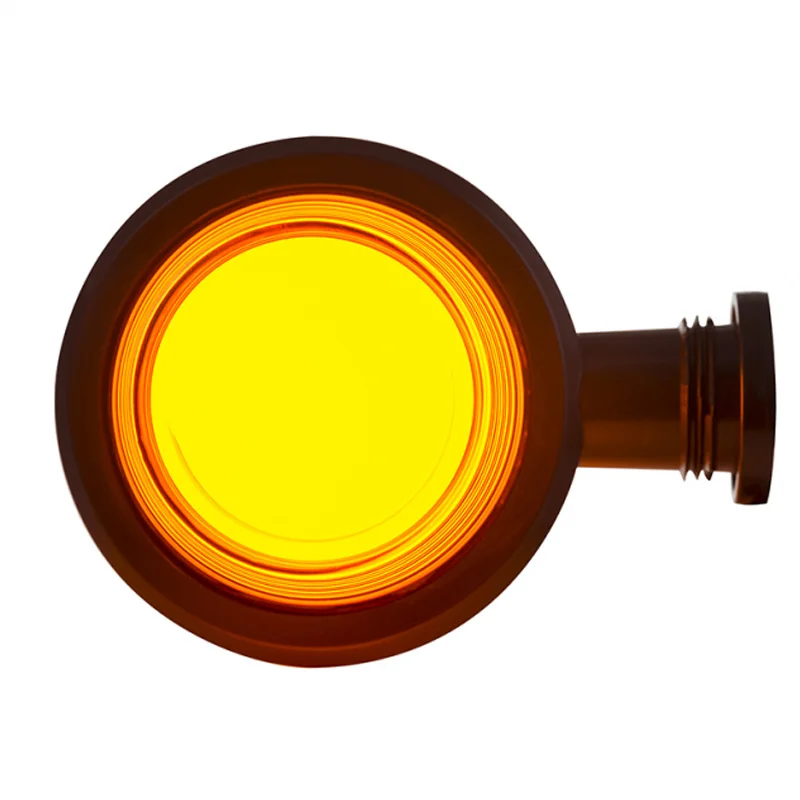 LED pendellamp amber | korte steel | matte lens | 12-24v | MB-1020A-MB-1020A-4