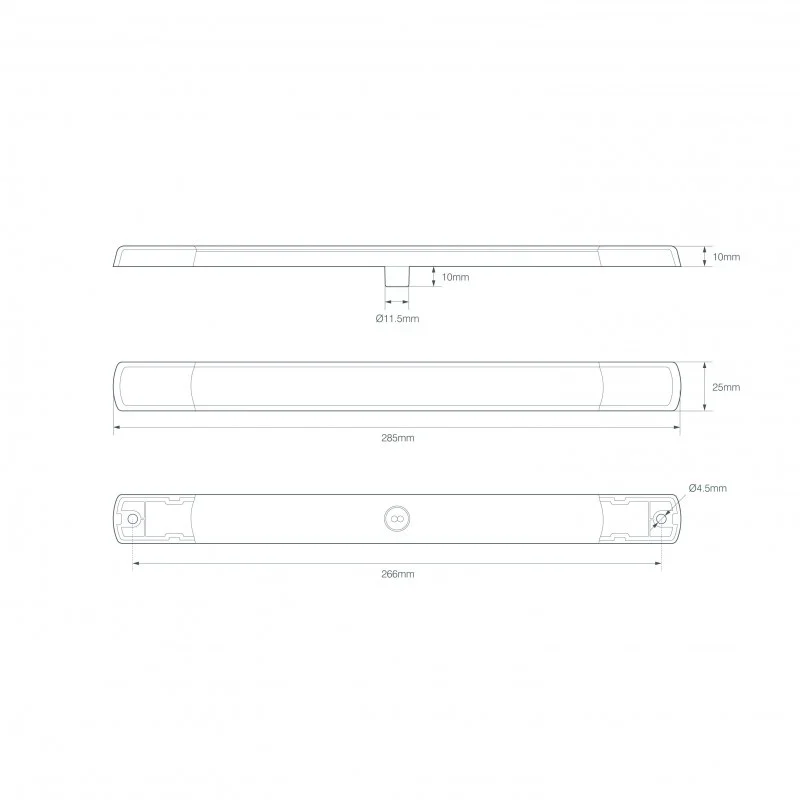 LED slimline derde remlicht | 12v | 285BR12S3-285BR12S3-4