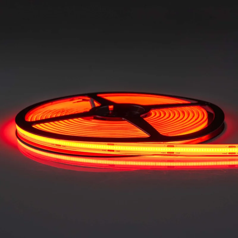 LED strip op rol 5m | 24v | Neon-effect | rood | IP68-BLS-50480R24V