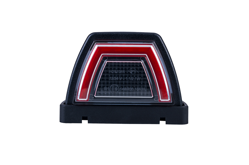 LED toplamp neon rood 12-24v