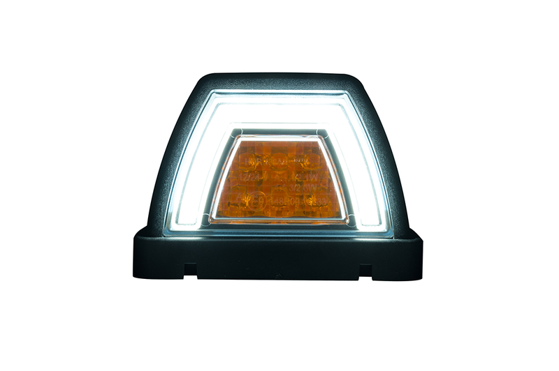 LED toplamp neon wit incl. knipperlicht 12-24v