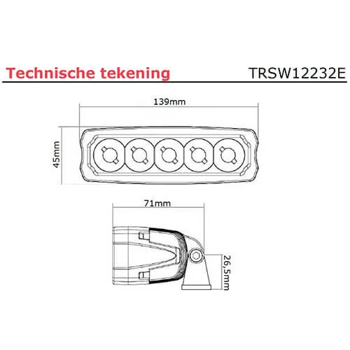 LED werklamp | 1500 lumen | 9-36v | TRSW12232 E-TRSW12232 E-7