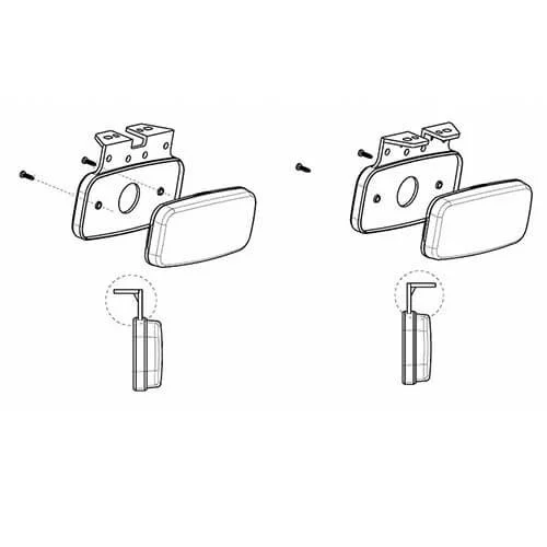 LED zij-markering met knipperlichtfunctie | 12-36v | 50cm. kabel | M10ZK-250A-M10ZK-250A-7