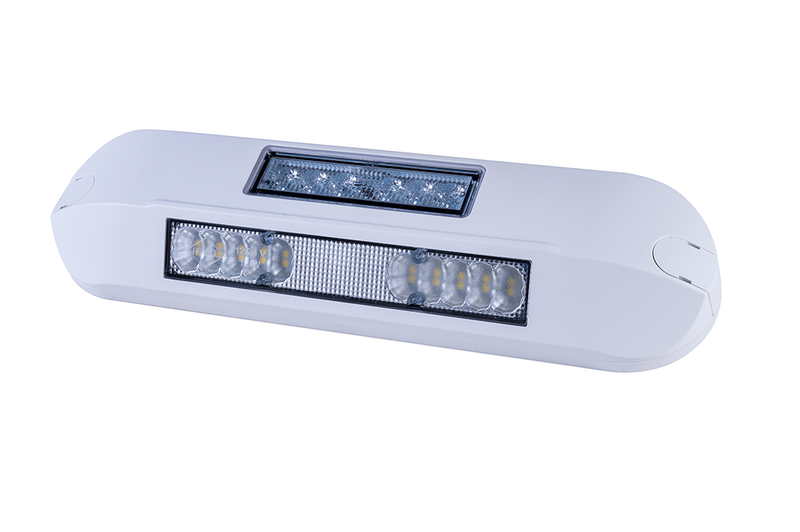 LED zij-werklamp + amber R65 flitser