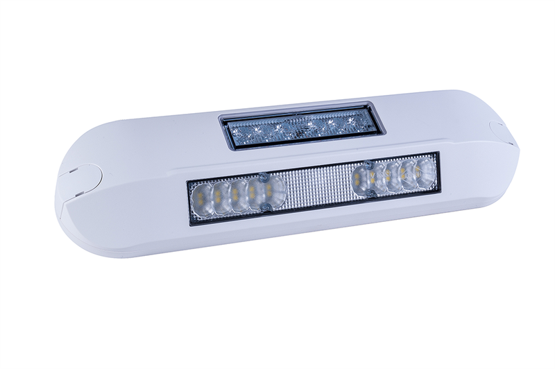 LED zij-werklamp + amber R65 flitser