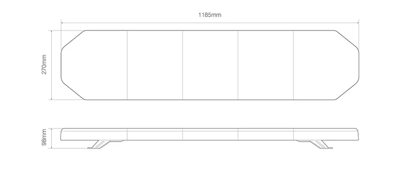 LED zwaailampbalk | R65 | 1185mm | 12-24v | EQPLB1185R65AM-EQPLB1185R65AM-3