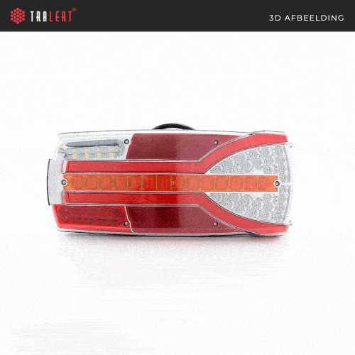 Links | LED achterlicht dynamisch knipperlicht | 12-24v | 150cm. kabel | V14C7-901-V14C7-901-7