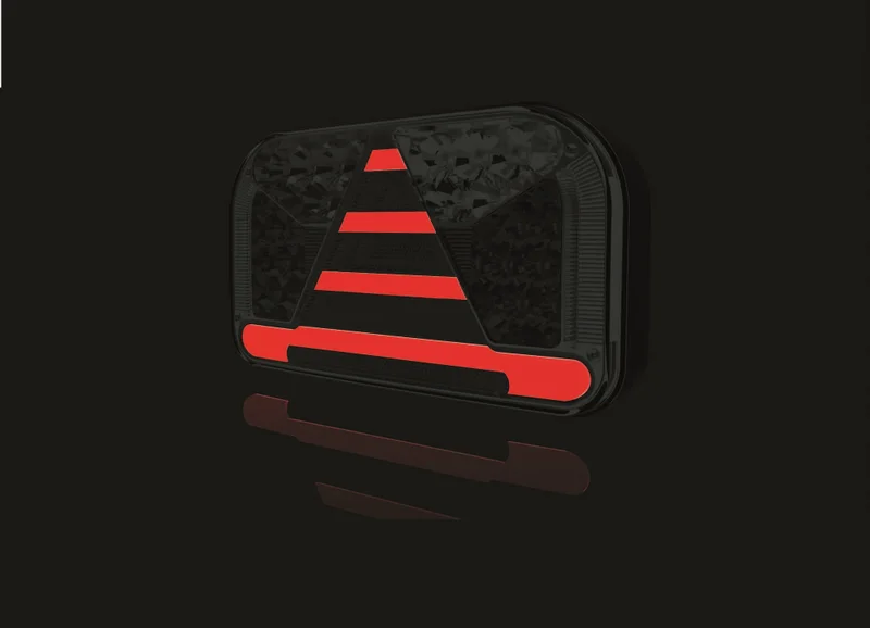 Links | LED achterlicht met kentekenlicht | 12-36v | 100cm. kabel | V10C7-551-V10C7-551-4