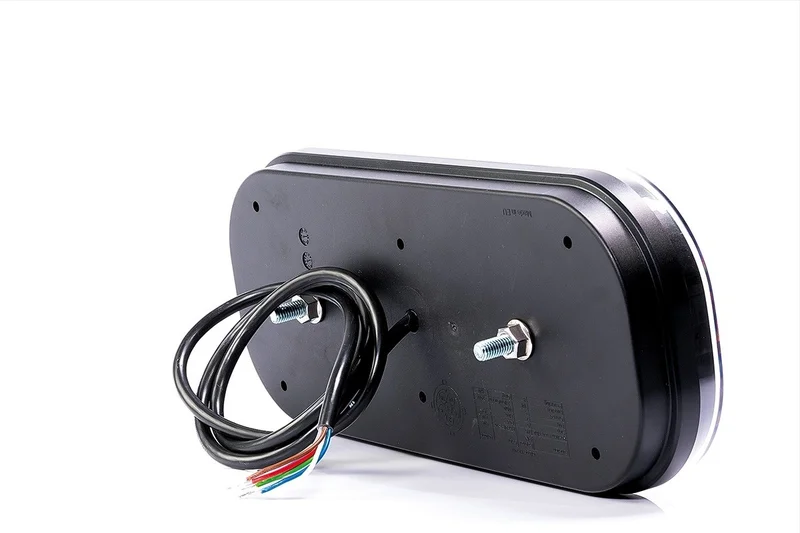 Links | LED achterlicht rechthoek reflector & kentekenverlichting | 12-24v | 100cm. kabel | VC-3011-VC-3011-6