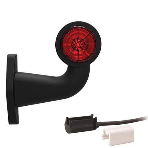 Links | LED breedtelamp met haakse steel | 12-24v | 1