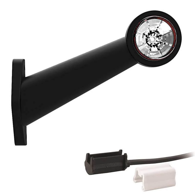 Links | LED breedtelamp | schuine steel | 12-24v | 1