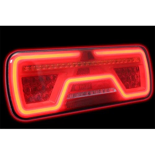 Links | LED neon achterlicht | dynamisch knipperlicht | 12-24v | 200cm. kabel | VC-2001-VC-2001-6