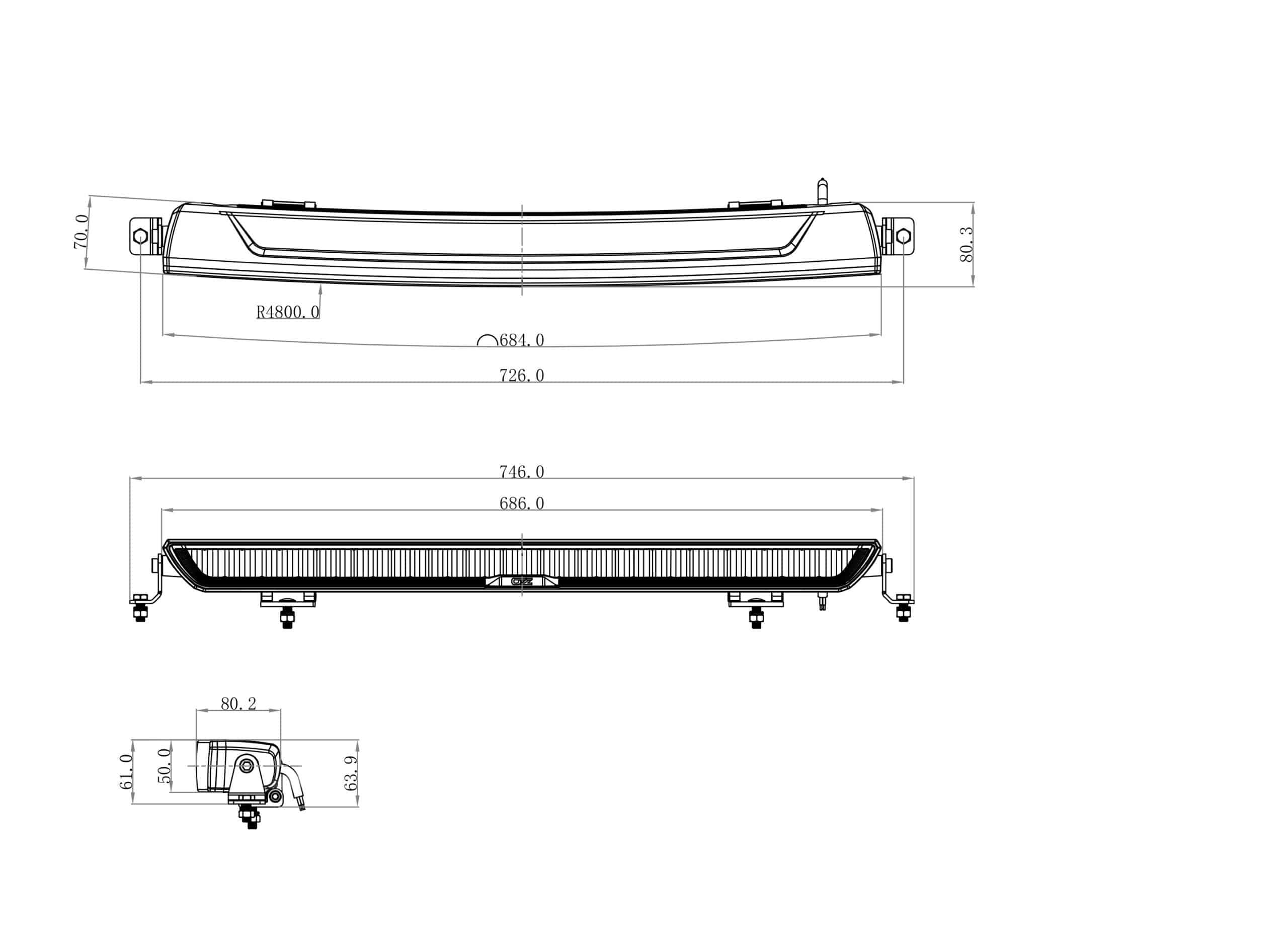 OZZ XB1 P27 wit LED bar-88206-5