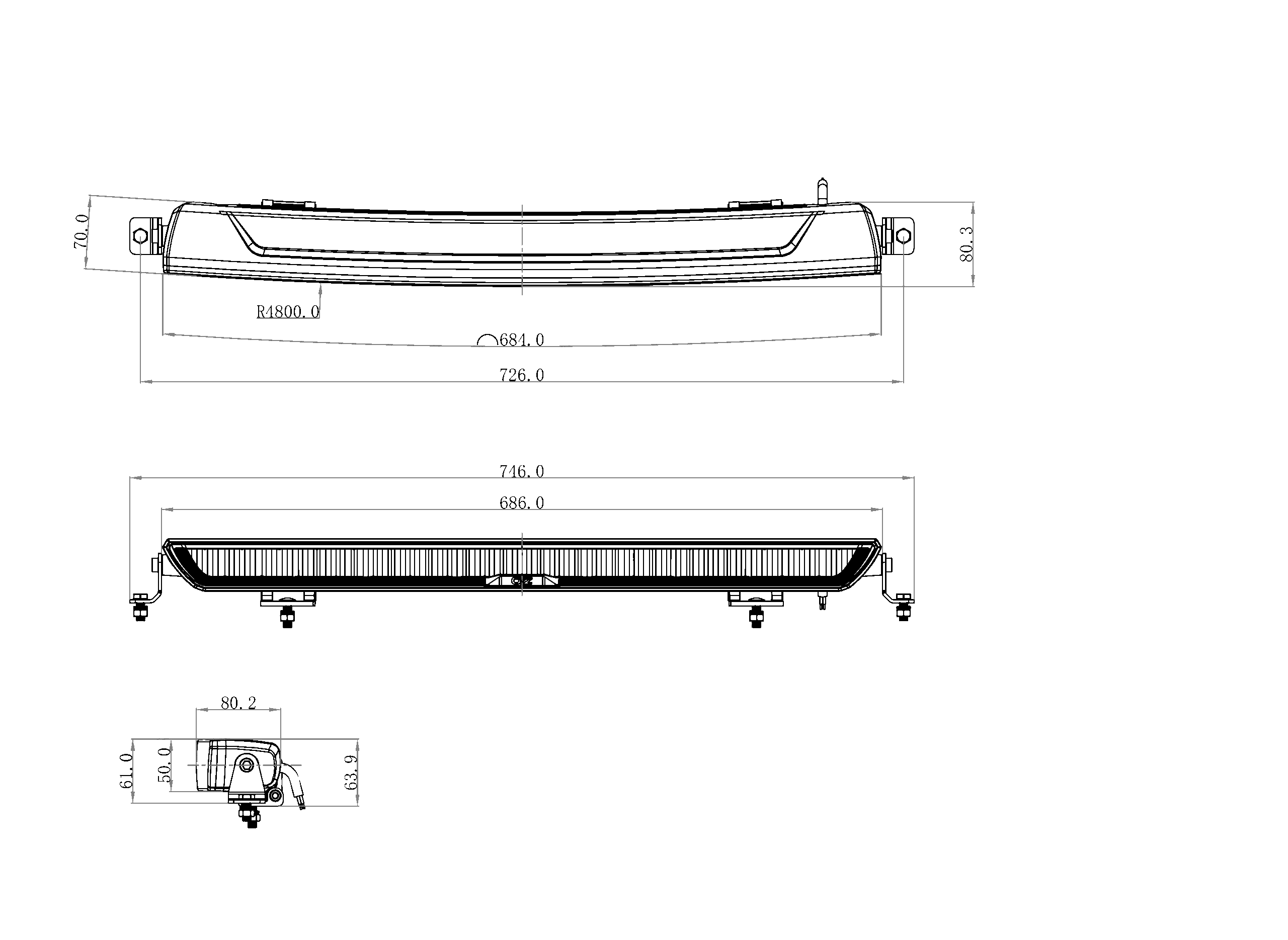 OZZ XB1 P27 zwart LED bar-88205-5