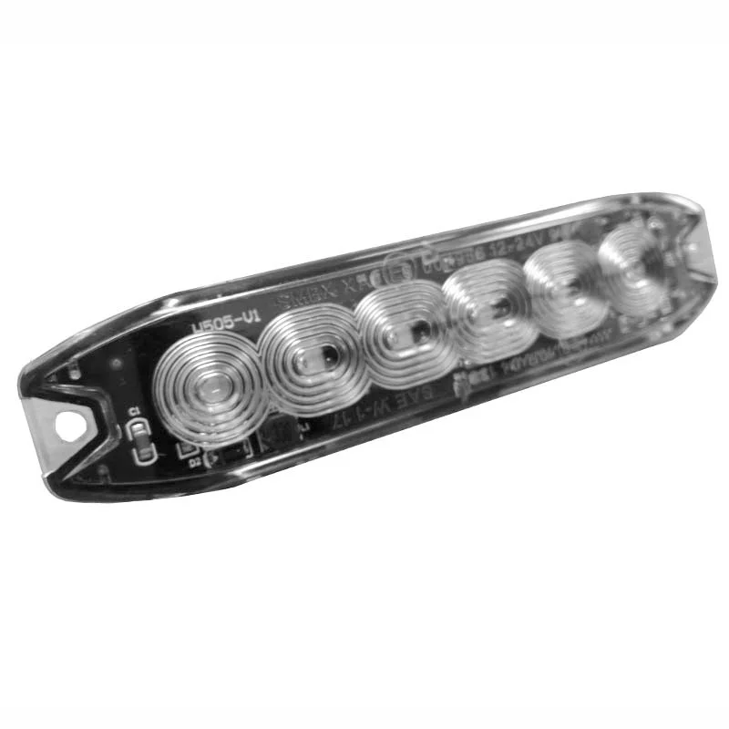R65 Slimline LED flitser 6 LED's Amber 10 - 30V | S07F6100.1-S07F6100.1