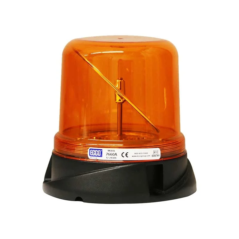 ROTOLED |LED zwaailamp R65 | 7660 Series | amber | 12-24v | 3-bouts | 7660A-7660A