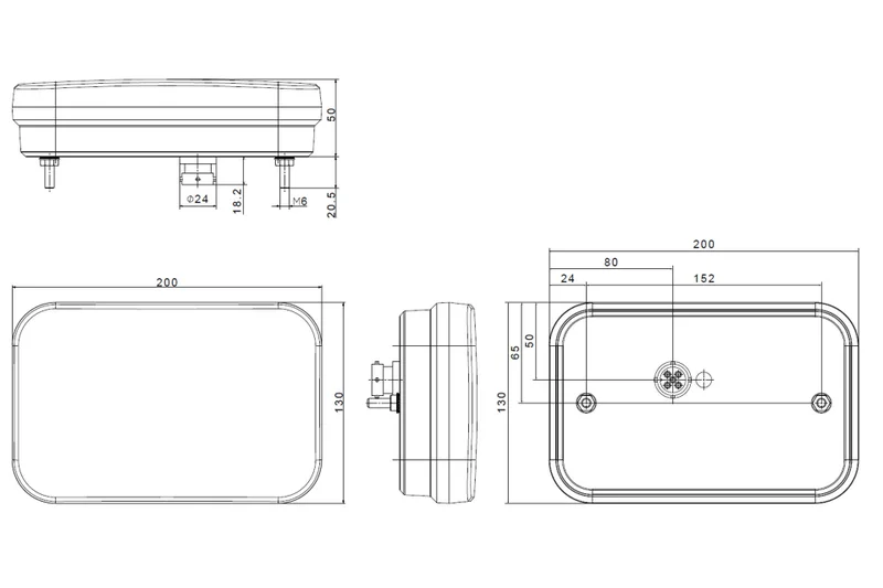 Rechts | LED achterlicht met geïntegreerde canbus-oplossing & achteruitrijlicht | 12v | 5-PIN | VC-2712B5CAN-VC-2712B5CAN-10