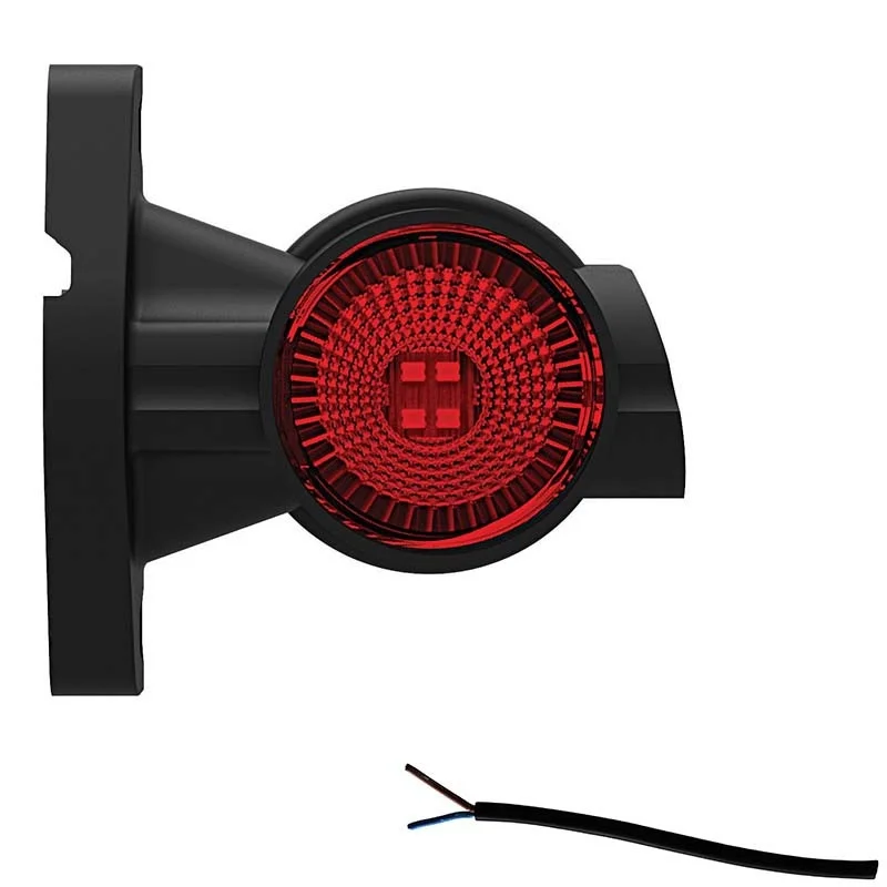 Rechts | LED breedtelamp | korte steel | 12-36v | 20cm. kabel | M10BV-902RWA-M10BV-902RWA