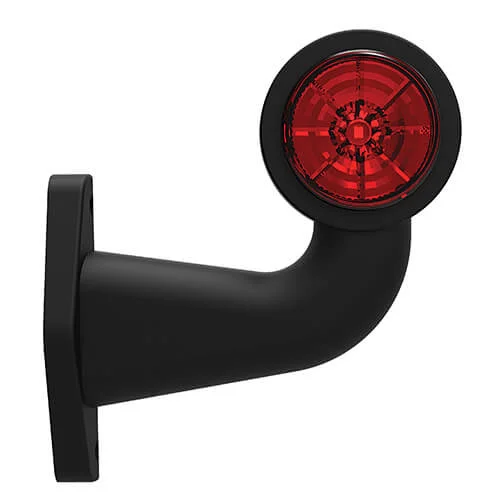 Rechts | LED breedtelamp met haakse steel | 12-36v | 0