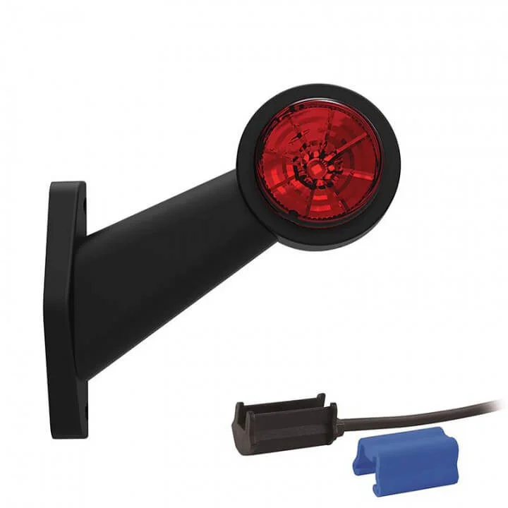 Rechts | LED breedtelamp | schuine steel | 12-36v | 0