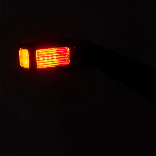 Rechts | LED breedtelamp | schuine steel | 12-36v | 30cm. kabel | MB-1452-MB-1452-7