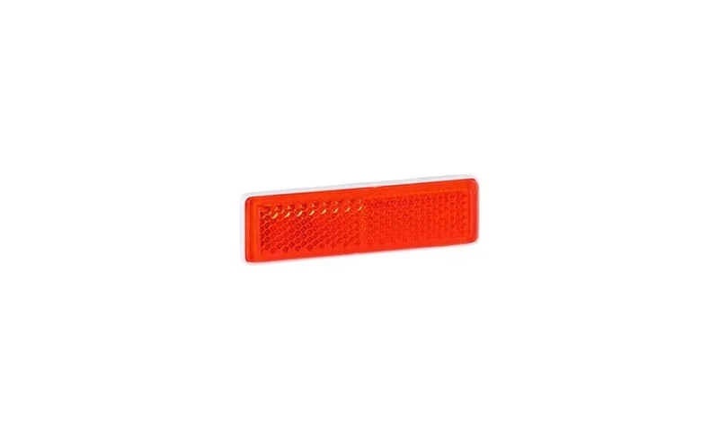 Reflector rood 19x69mm plakmontage (enkel per 20 stuks) | UO 089-UO 089