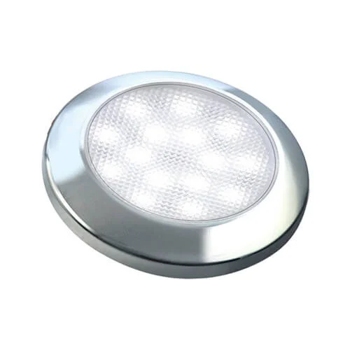 Ultraplatte LED interieurverlichting | chroom | 12v | koud wit licht | 7515C-7515C